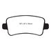 EBC Greenstuff задние тормозные колодки для Opel Insignia/Saab 9-5/Chevrolet Malibu (под 315мм диск)