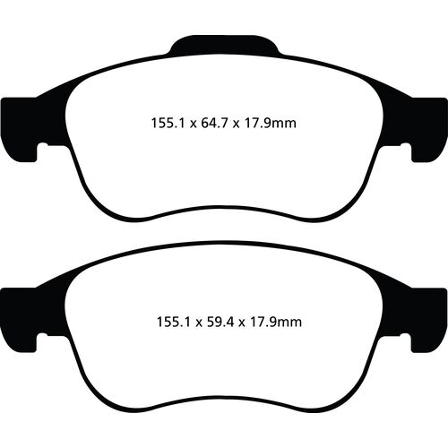 EBC Redstuff задние колодки DP32023C