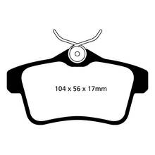 EBC Greenstuff задние тормозные колодки для Peugeot RCZ/308/3008/Citroen C4/DS4/DS5