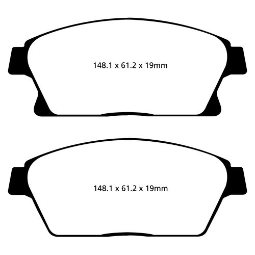 EBC Greenstuff передние тормозные колодки для Opel Astra J/Zafira/Mokka/Chevrolet Cruze (под 300мм диск)