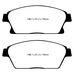 EBC Greenstuff передние тормозные колодки для Opel Astra J/Zafira/Mokka/Chevrolet Cruze (под 300мм диск)