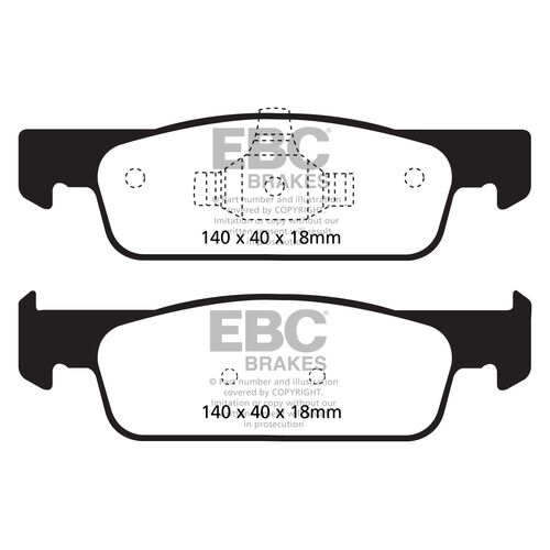 EBC Greenstuff передние тормозные колодки Smart Fortwo/Forfour/Renault Clio 4/Twingo/Logan/Sandero (2012+)
