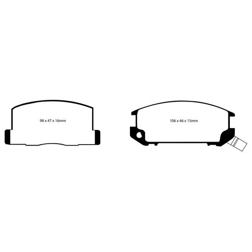 Колодки тормозные EBC Brake Disc DP2602
