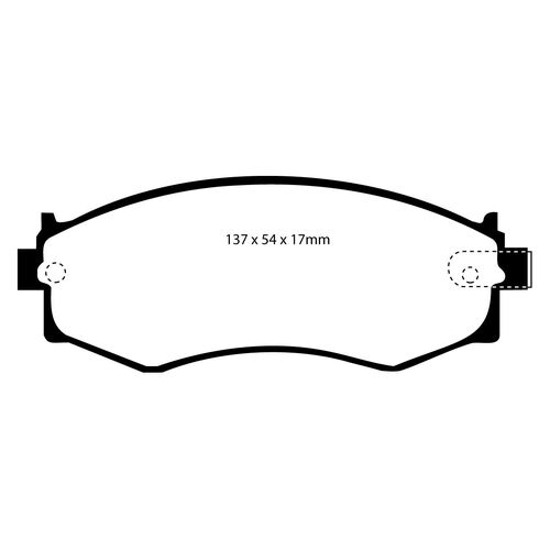 EBC Greenstuff передние тормозные колодки для Nissan 200sx S13/Skyline R32-R33 2.0L/Primera (w10)/Pulsar