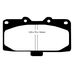 EBC Redstuff передние тормозные колодки для Subaru Impreza WRX/Nissan Silvia/Skyline/300zx/Mitsubishi GTO/3000GT (Sumitomo)