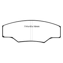 EBC Yellowstuff тормозные колодки для Caterham JPE/C21/G12 (AP Racing)