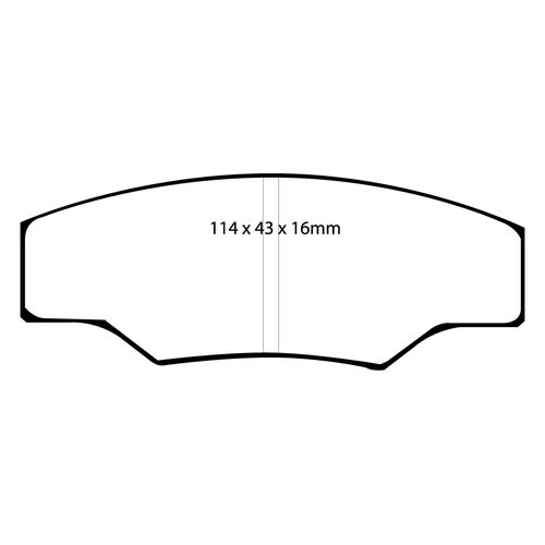 EBC Yellowstuff тормозные колодки для Caterham JPE/C21/G12 (AP Racing) EBC Yellowstuff тормозные колодки для Caterham JPE/C21/G12 (AP Racing)