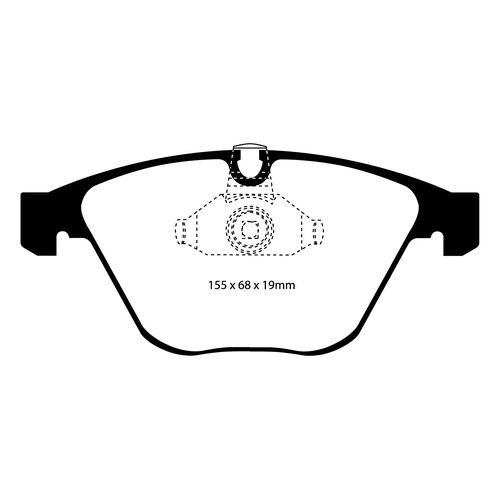 EBC Yellowstuff передние тормозные колодки для BMW M3/5/6/7-series (E92/E90/E60/E63/E65) (под 324-348/360мм диск)