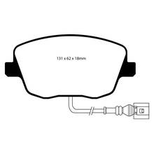 EBC Yellowstuff передние тормозные колодки для VW Polo (9N)/Skoda Fabia RS (6Y/5J)/Roomster/Seat Ibiza (6J/6L)/Cordoba (под 288мм диск)