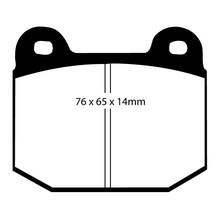 EBC Yellowstuff задние тормозные колодки для Subaru Impreza Wrx Sti/Mitsubishi Lancer Evo 4-10/Nissan 350z/Skyline GTR R34 (Brembo)