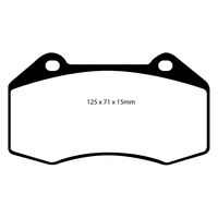 EBC Yellowstuff передние тормозные колодки для Opel Corsa OPC NE (D/E)/Renault Clio RS (mk3)/Megane RS (mk2)/Alpine A110/Mazda MX5 (ND)/Fiat 124 (for Brembo)