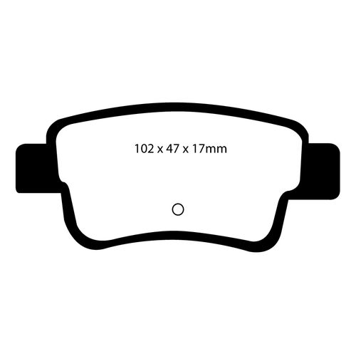 EBC Yellowstuff задние тормозные колодки для Opel Corsa OPC/VXR/NE (D)/Fiat Punto Abarth EBC Yellowstuff задние тормозные колодки для Opel Corsa OPC/VXR/NE (D)/Fiat Punto Abarth
