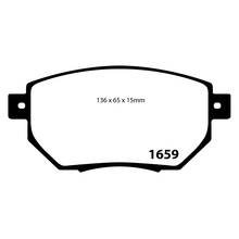 EBC Yellowstuff передние тормозные колодки для INFINITI FX35/FX45/Murano (03-05) (Скобы)