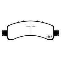 EBC Yellowstuff задние тормозные колодки для для Cadillac Escalade/Chevrolet Tahoe/Avalanche/GMC Yukon (02-06) (задний привод)