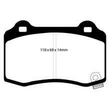 EBC Yellowstuff задние тормозные Колодки для Chevrolet Camaro SS/ Jeep GRAND CHEROKEE SRT8 (WK1/WK2) /Dodge Charger/Challenger SRT8/ Cadillac CTS-V (Brembo)