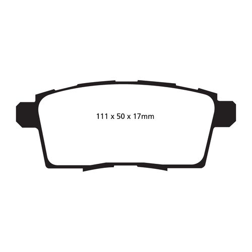 EBC Yellowstuff задние тормозные колодки для Mazda CX7/CX9 (mk1)