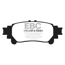 EBC Yellowstuff задние тормозные колодки для Lexus GS/IS  (2012+)