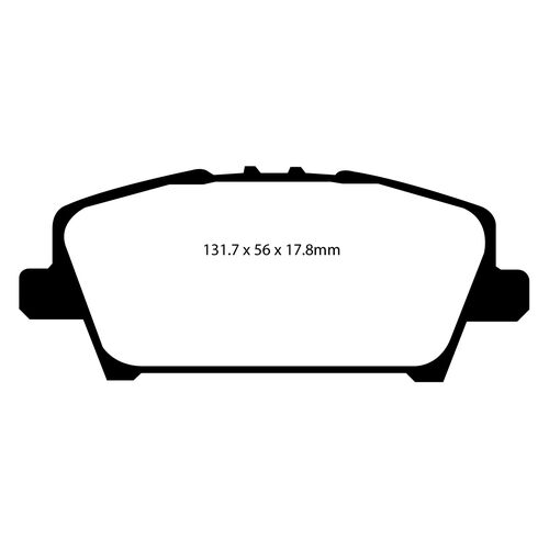 EBC Yellowstuff передние тормозные колодки для Honda Civic (mk8) (FK/FN) (под 282мм диск)