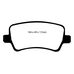 EBC Yellowstuff задние тормозные колодки Land Rover Freelander/Evoque/S60/S80/V60/V70/XC70