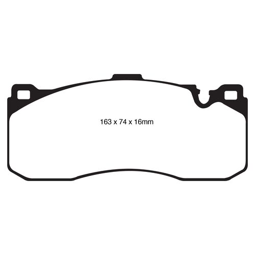 EBC Yellowstuff передние тормозные колодки для BMW 1M/135 (E82/E88)/Mini Cooper R56 GP (под 338/330мм диск)