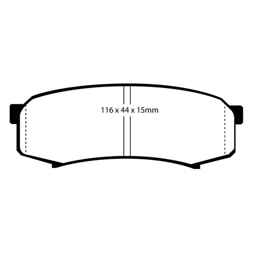 EBC Yellowstuff задние тормозные колодки для Toyota Land Cruiser Prado 150/120/ Lexus GX460/GX470