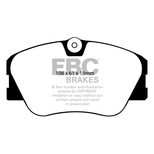 EBC Ultimax передние тормозные колодки для Mercedes E200-300/190 (w124/w201)