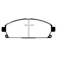 EBC Greenstuff передние тормозные колодки для Nissan X-trail (01-07)/Elgrand