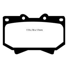 EBC Greenstuff передние тормозные колодки для Toyota Land Cruiser 100/70/79