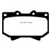 EBC Greenstuff передние тормозные колодки для Toyota Land Cruiser 100/70/79