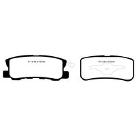 EBC Greenstuff задние тормозные колодки для Mitsubishi ASX/Pajero (99-06)/Outlander (07-12)/Jeep Compass (MK) (под 300/302мм диск)