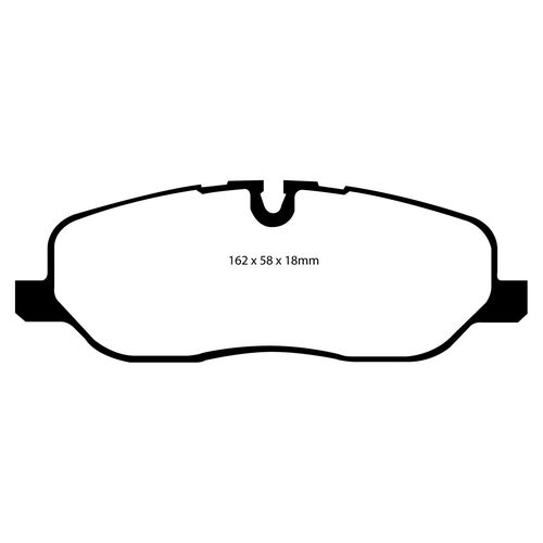 EBC Greenstuff передние тормозные колодки для Range Rover/ Sport/Discovery 2.7TD/4.4L (05-09) (под 317-344мм диск)