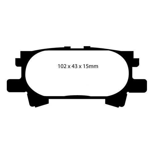 EBC Greenstuff задние тормозные колодки для Lexus RX/Toyota Harrier (03-09) EBC Greenstuff задние тормозные колодки для Lexus RX/Toyota Harrier (03-09)