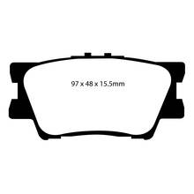 EBC Green stuff задние тормозные колодки для Toyota Camry (V40/V50)/Lexus ES/Rav4 (A30/A40) (2007+)