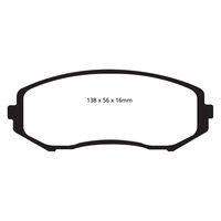 EBC GreenStuff передние тормозные колодки для Suzuki Grand Vitara (2006+)