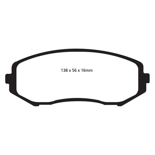 EBC GreenStuff передние тормозные колодки для Suzuki Grand Vitara (2006+)