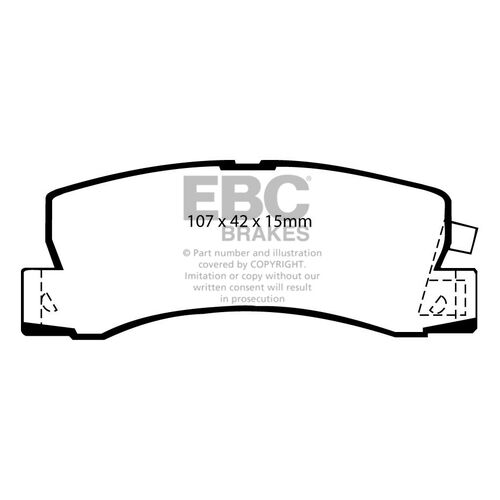 EBC Ultimax задние тормозные колодки для Toyota Camry (v10/v20)/Celica (st16/st20)/Harrier EBC Ultimax задние тормозные колодки для Toyota Camry (v10/v20)/Celica (st16/st20)/Harrier
