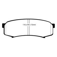 EBC Greenstuff задние тормозные колодки для Toyota Land Cruiser Prado 150/120/ Lexus GX460/GX470