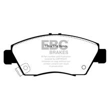 EBC Ultimax передние тормозные колодки для Honda Civic (mk5-mk7)/CRX/Integra DC5 (под 262мм диск)