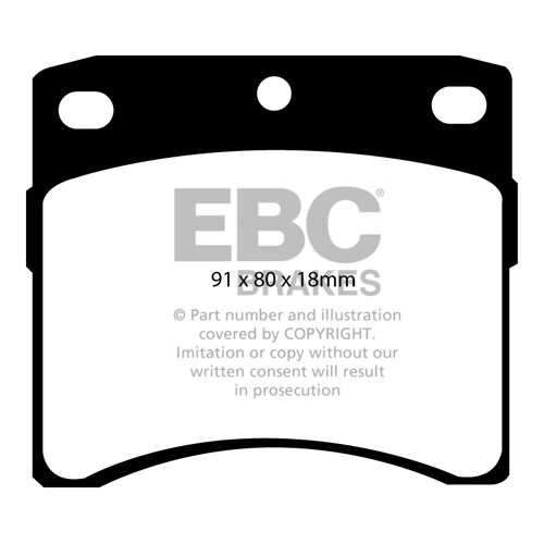 Колодки тормозные EBC Brake Disc DP939