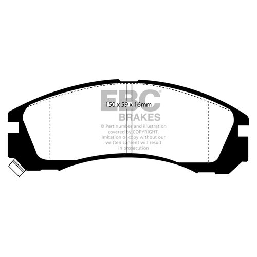 EBC Ultimax передние тормозные колодки для Mitsubishi FTO/Galant/Legnum VR4/Lancer Evolution 1-5