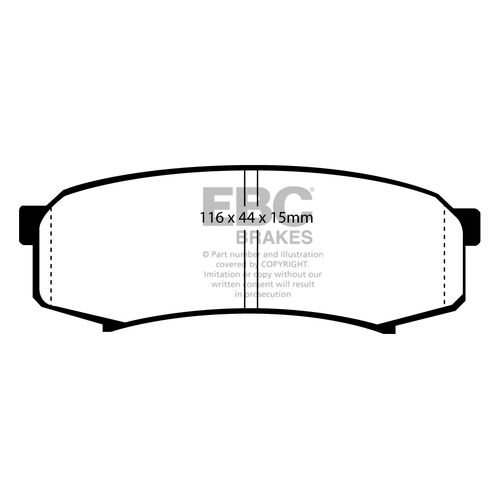 EBC Ultimax задние тормозные колодки для Toyota Land Cruiser Prado 150/120/ Lexus GX460/GX470