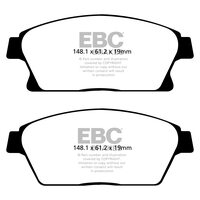 EBC Ultimax передние тормозные колодки для Opel Astra J/Zafira/Mokka/Chevrolet Cruze (под 300мм диск)