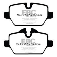 EBC Ultimax задние тормозные колодки для Mini Countryman/Paceman Cooper/Cooper S/Turbo Works (R60/R61)