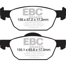 EBC Greenstuff передние тормозные колодки для Honda Civic (mk9-10) (под 280/293мм диск)