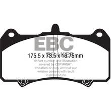 EBC Yellowstuff тормозные колодки для AP Racing Radi-Cal CP7555D70, Caliper CP8520 / CP8521 / CP8522