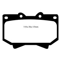 Brannor Ceramic передние тормозные колодки для Toyota Land Cruiser 100/70/79/LX470