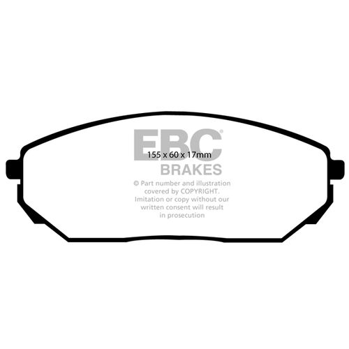 EBC Greenstuff передние тормозные колодки Kia Sorento (06-10) EBC Greenstuff передние тормозные колодки Kia Sorento (06-10)