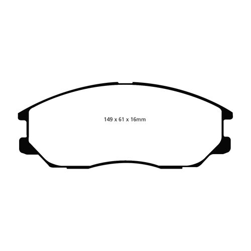 EBC Ultimax передние тормозные колодки для Ssangyong Turismo/Rodius/Hyundai Terracan EBC Ultimax передние тормозные колодки для Ssangyong Turismo/Rodius/Hyundai Terracan