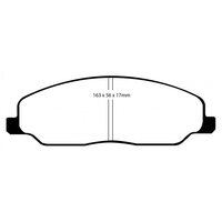 EBC Greenstuff передние тормозные колодки для Ford Mustang (mk5) 4.0/4.6L (под 293/316мм диск)