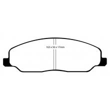 EBC Greenstuff передние тормозные колодки для Ford Mustang (mk5) 4.0/4.6L (под 293/316мм диск)